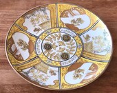 Vintage Imari Rare Yellow Ceramic plate
