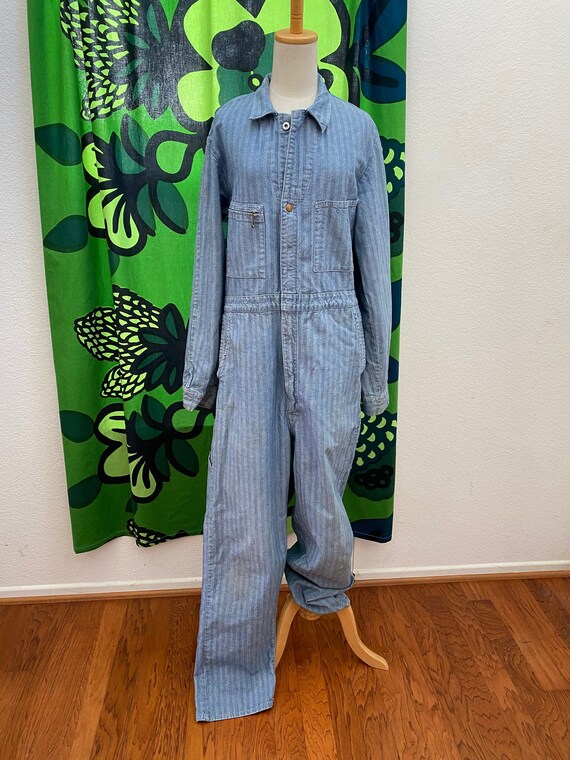 Vintage Lee Union Alls Herringbone Twill Coveralls