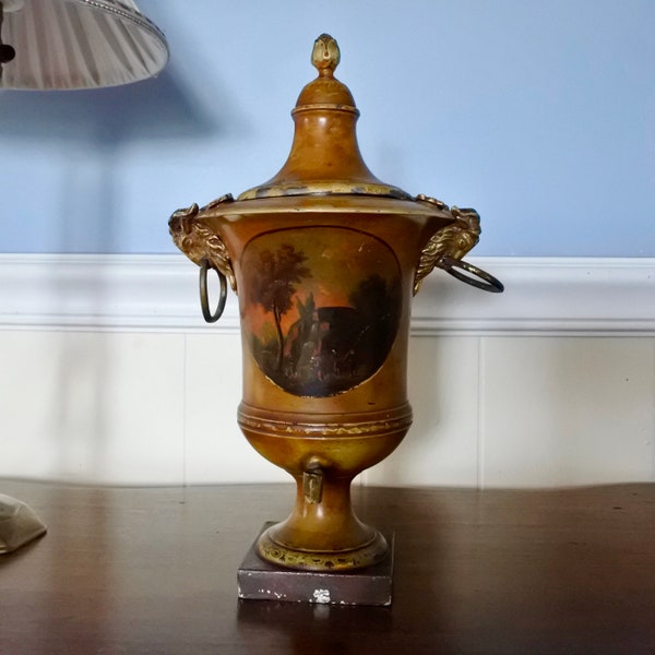 Exceptional Antique French Toleware Table Fountain, Early/mid-19th century, Valentine's Gift