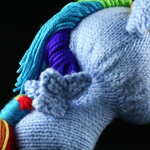 Plush pony unicorn-pegasus knitting pattern PDF image 2