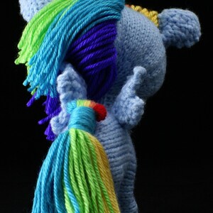 Plush pony unicorn-pegasus knitting pattern PDF image 5