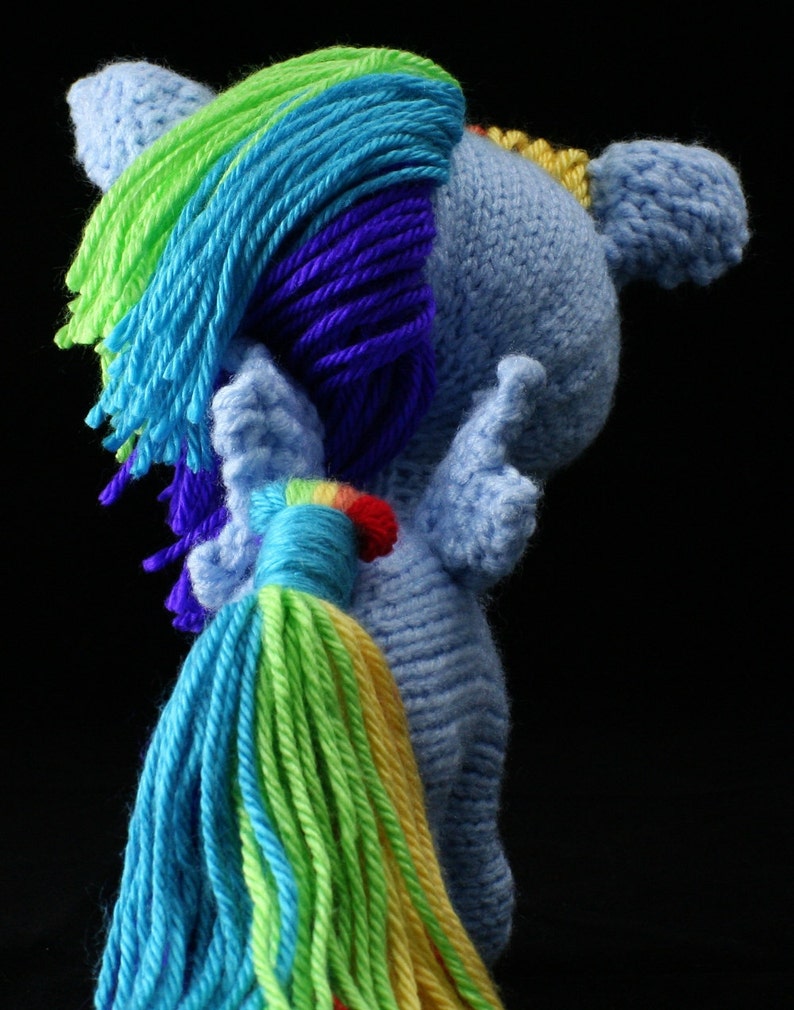 Plush pony unicorn-pegasus knitting pattern PDF image 5