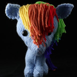 Plush pony unicorn-pegasus knitting pattern PDF image 3