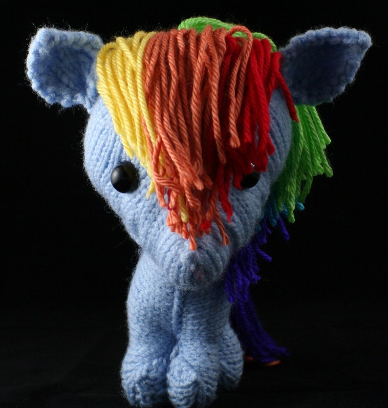 Plush pony unicorn-pegasus knitting pattern PDF image 3