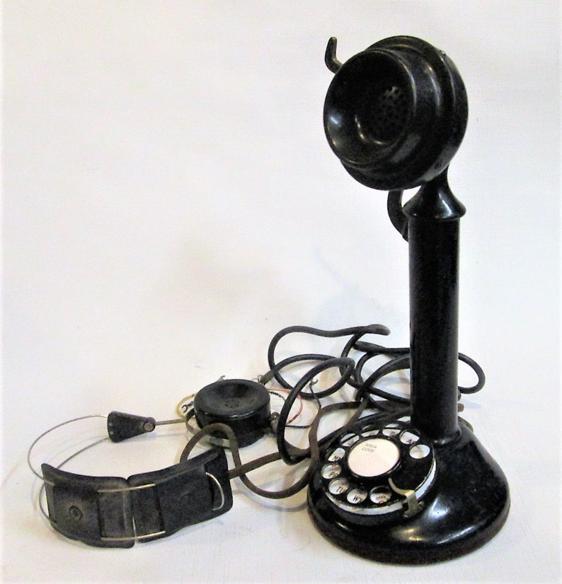 American Bell Candlestick Phone Rotary Dial Etsy
