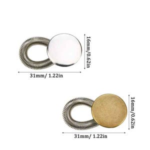 Detachable Jeans Waist Button Extenders | No-Sew Metal Pants Adjuster Buckles (10/20PCS)