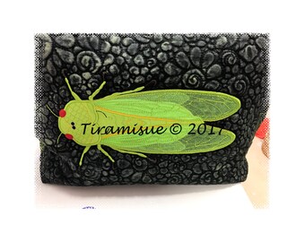 CICADA - 200 x 300 mm 枠用機械刺繍デザイン