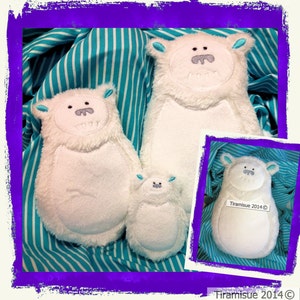 Yeti Softee voor de 5x7inch/130 x 180 mm borduurwerk hoepel - 6 gezichten om uit te kiezen!