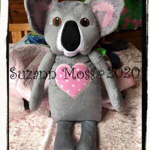 Koala Doll for the 8x14 Machine Embroidery Hoop