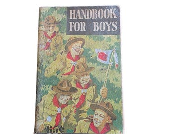 Vintage 1948 Boy Scouts of America Handbook for Boys 5th Edition 1st Print 65c