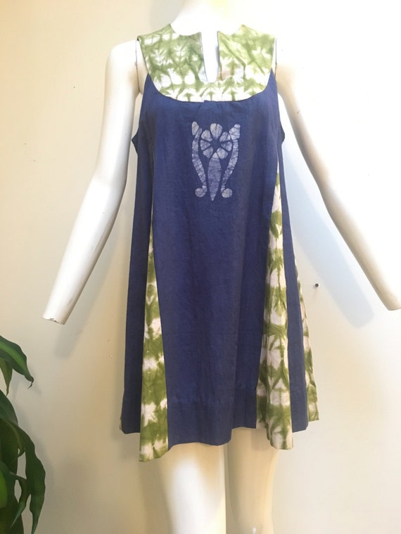 1971 Summer Babydoll Mini Dress with Pockets, avai