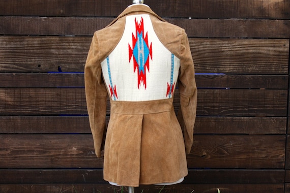 1970s Gorgeous Chimayo Insets Suede Leather Jacket