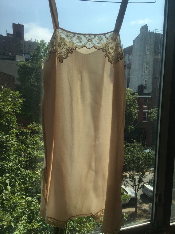 Victorian 1920s Step In Silk Chiffon & Ivory Lace