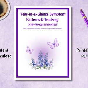 Year-at-a-Glance Symptom Pattern and Tracking Tracker, A Fibromyalgia Support Tool