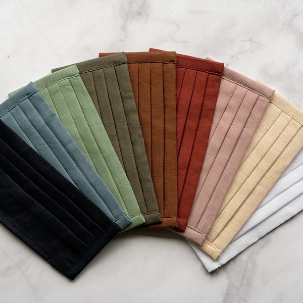 Linen Face Mask Etsy