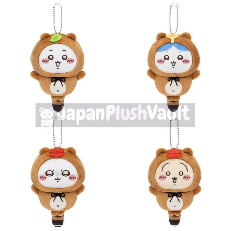 Chiikawa Tanuki Damon Kuji Plush Mascot - Choose Your Character or