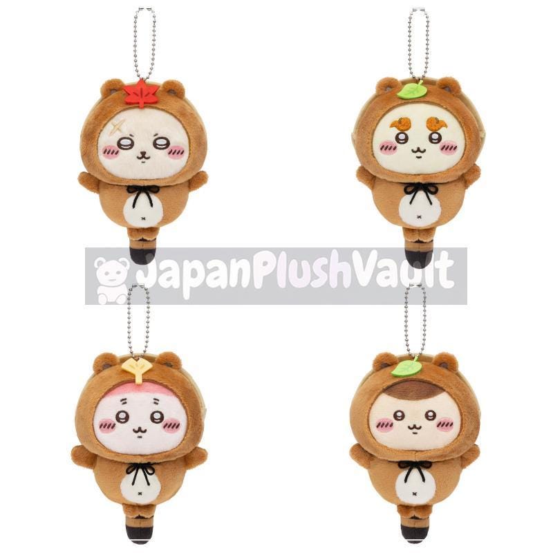 Chiikawa Tanuki Damon Kuji Plush Mascot - Choose Your Character or