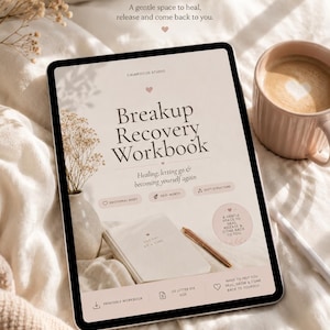 Breakup Recovery Workbook | Healing Journal, Heartbreak Recovery, Self Love & Moving On Guide PDF