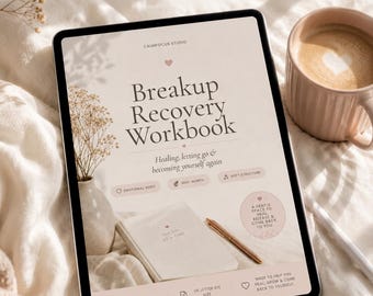 Breakup Recovery Workbook | Healing Journal, Heartbreak Recovery, Self Love & Moving On Guide PDF