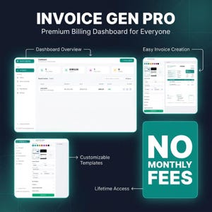Invoice Generator Pro | Offline Billing Software, PDF Export (Digital Download)