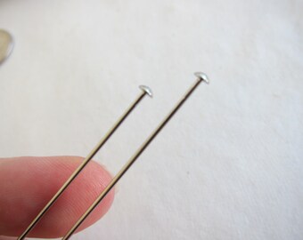 Vintage Marvellous Plated Fine Steel Head Pins Pack for Millinery /& Dressmaking