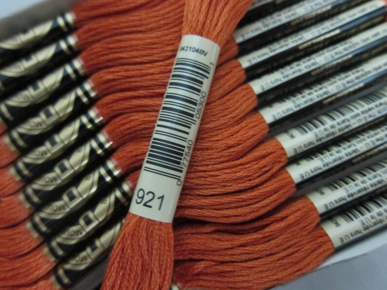 Copper #921 DMC Cotton Embroidery Floss Available in Single Skeins Boxes 8m Skeins 12-skein Larger Pkgs /& Full
