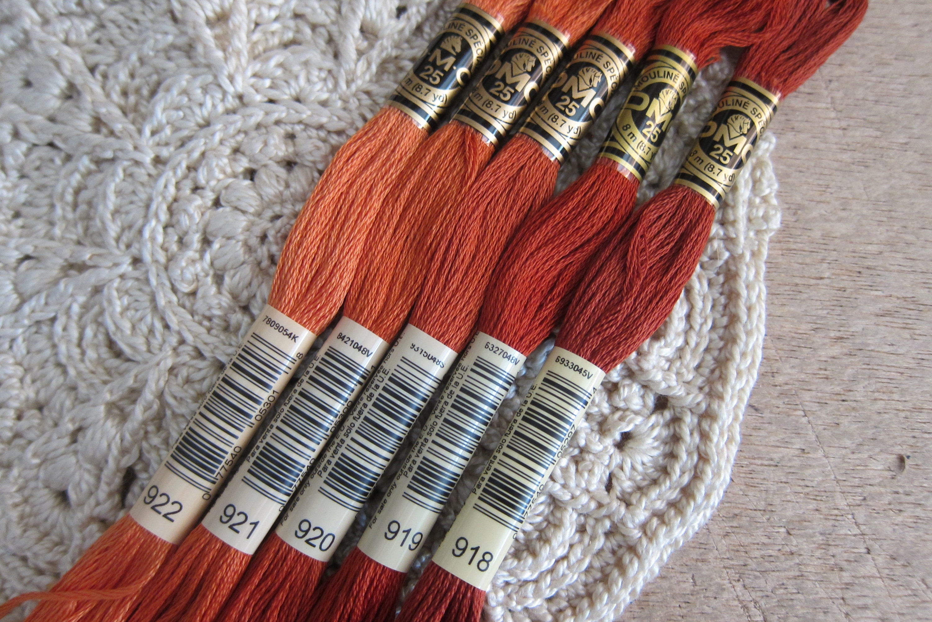 dmc-color-family-copper-dmc-922-921-920-919-918-dmc-etsy