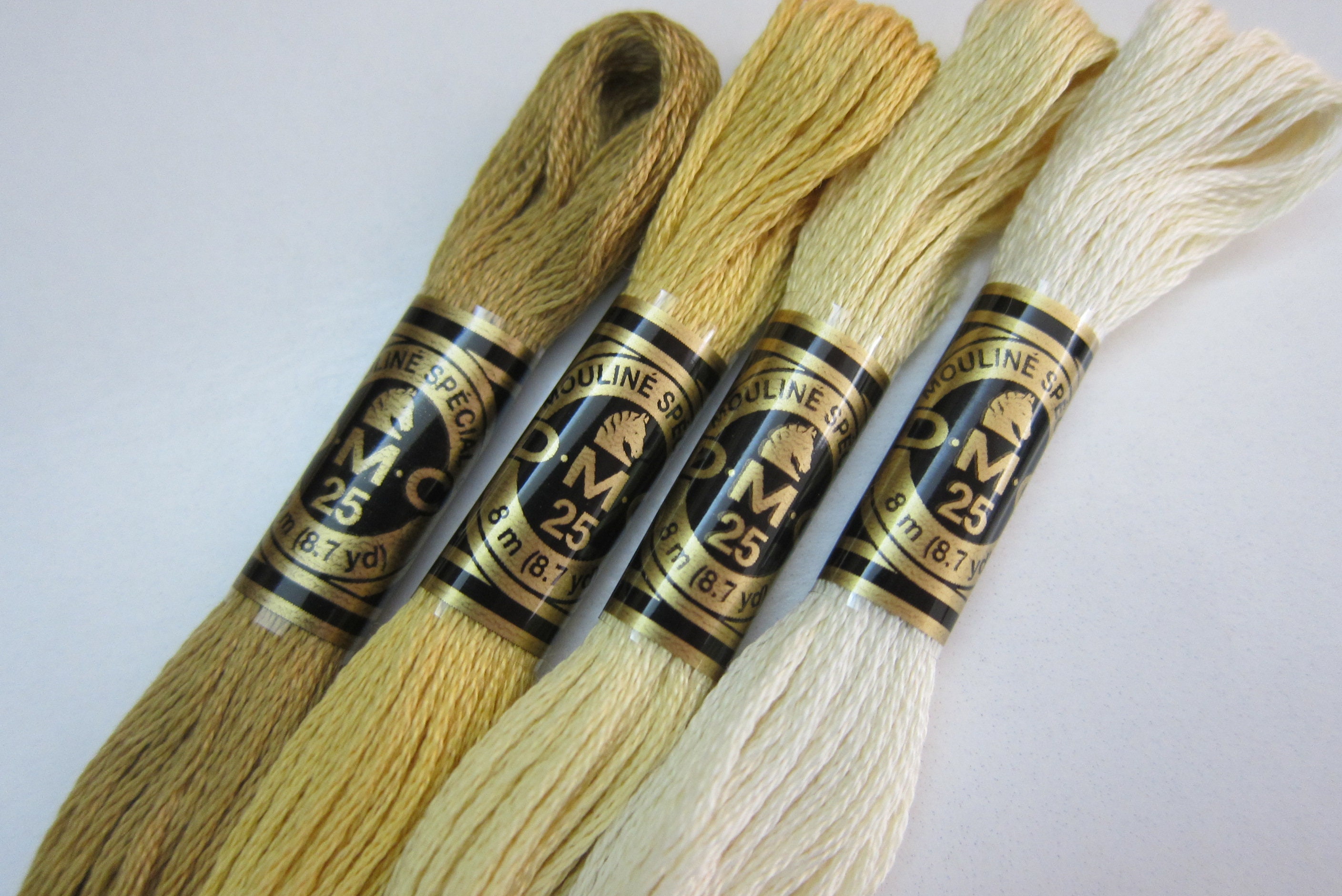 DMC Graduated Shades Old Gold DMC 746 677 676 3828 DMC Etsy