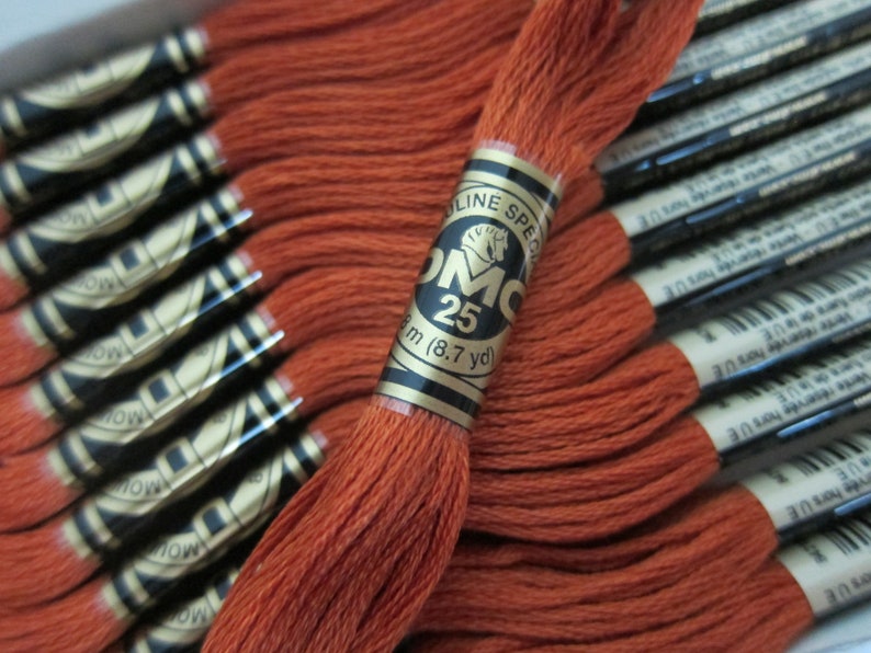 Copper #921 DMC Cotton Embroidery Floss Available in Single Skeins Boxes 8m Skeins 12-skein Larger Pkgs /& Full