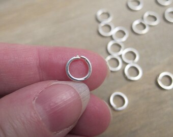 6mm, JBB Loop Locks, Silver-Plated Brass - Available in 2, 4, 6, 10 & 20 Jumpring Pkgs and in Larger Pkgs