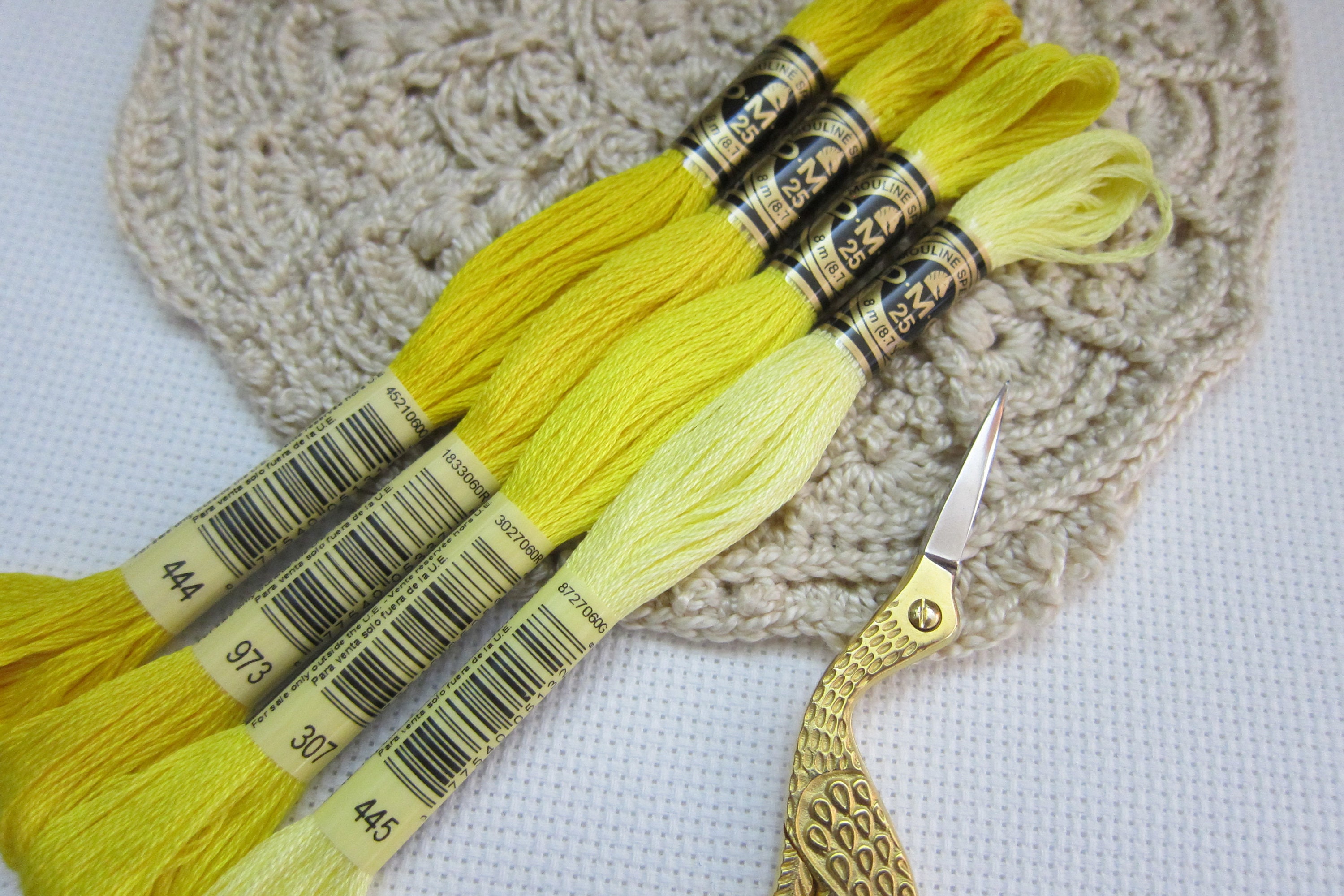 DMC Graduated Shade Set Lemon Yellow DMC 445 307 973 Etsy
