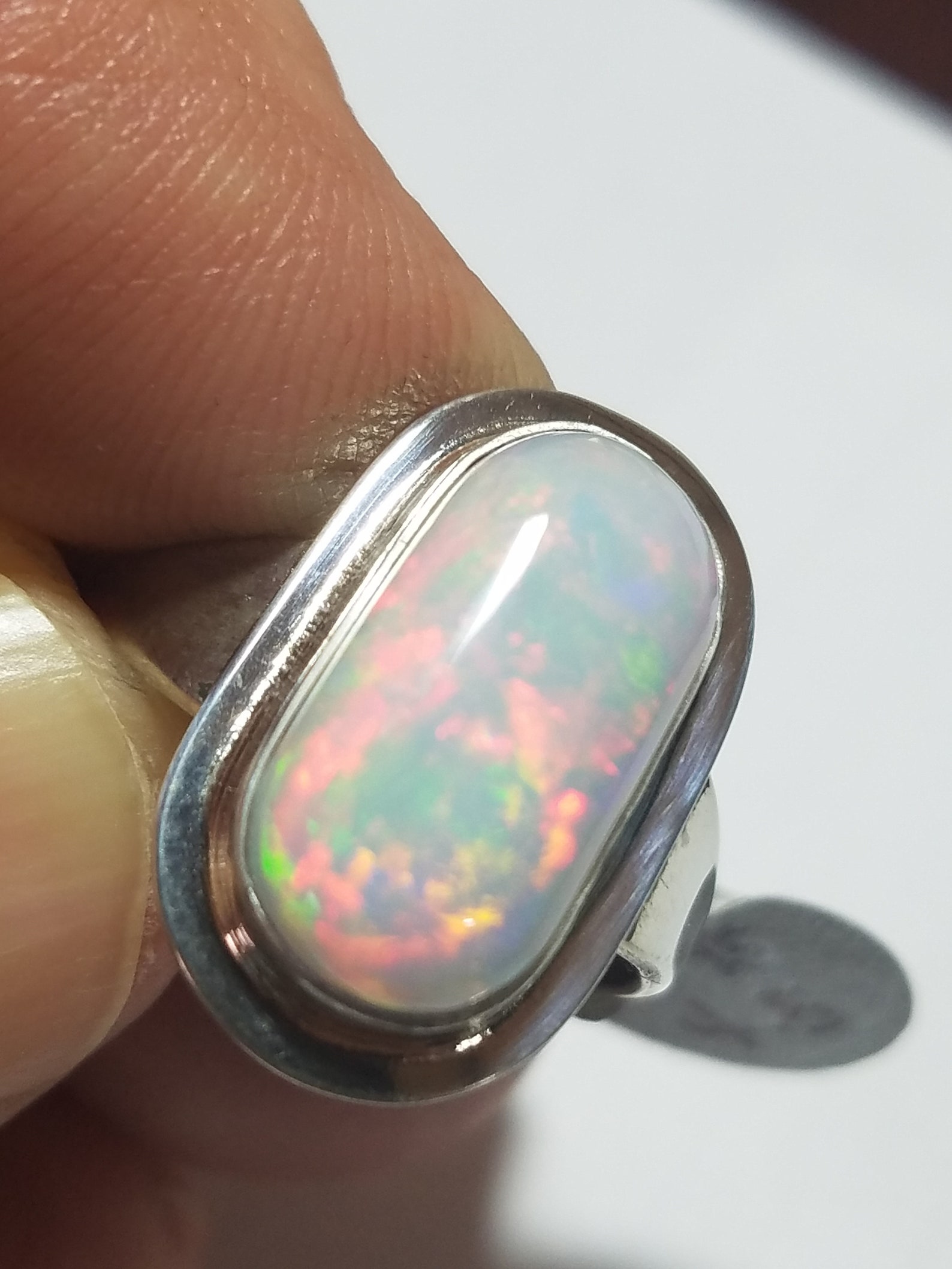 Welo opal ring. A beautiful stunning and unique in nature Etsy