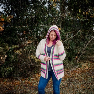 Alpine Bluffs Crochet Cardigan- size inclusive