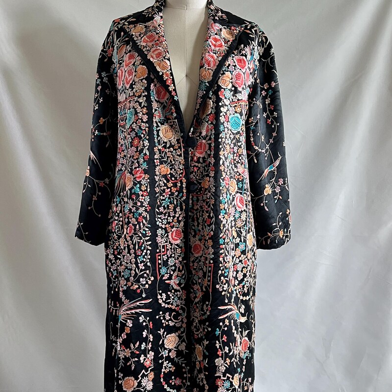 Embroidered Detail Coat