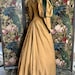 Vict. 1895 Muttonsleeve Gown Tan Wool