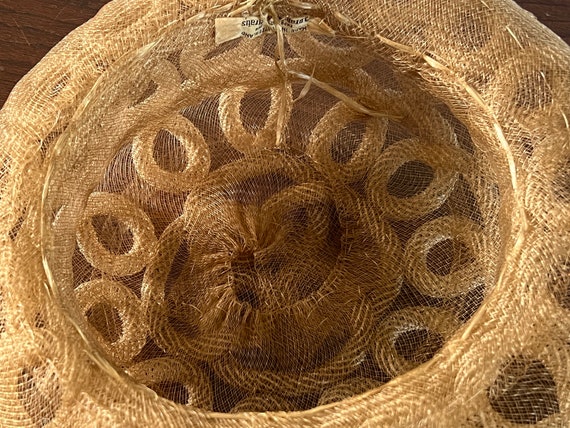 RARE Coiled Horsehair Hat, Edwardian Era, 'Made i… - image 10