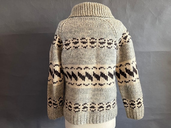 Cowichan Sweater, 1950's or Earlier with Heavy-Du… - image 9