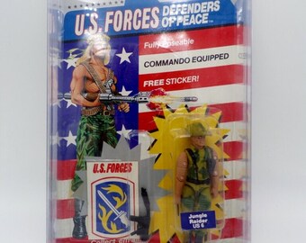1986 Remco U.S. Forces Defenders Of Peace Jungle Raider US6 NMOC G.I. Joe ARAH
