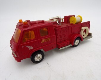 70's Tomica Japan No 05 Dandy Diecast 1/58 Nissan Chemical Fire Engine