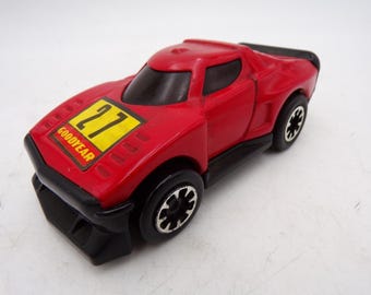 80's Tonka Japan Pressed Steel and Plastic Red Sportscar 27 Goodyear