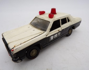 70's Yonezawa Japan 1/40 Diapet Toyota Crown Royal Saloon Diecast Police Car
