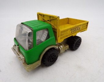 70's Tonka Japan No 145 Mites Green Yellow Cargo Truck