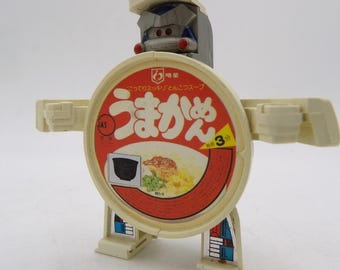 80's Takara Japan Telecoma Warrior Ramen Robot Pre Transformers Diaclone 1