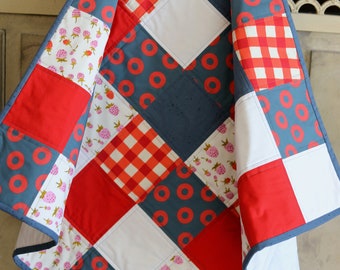 SALE - Baby Phish Quilt 33”X 33”- Phish Baby Gift - Designer Fabrics