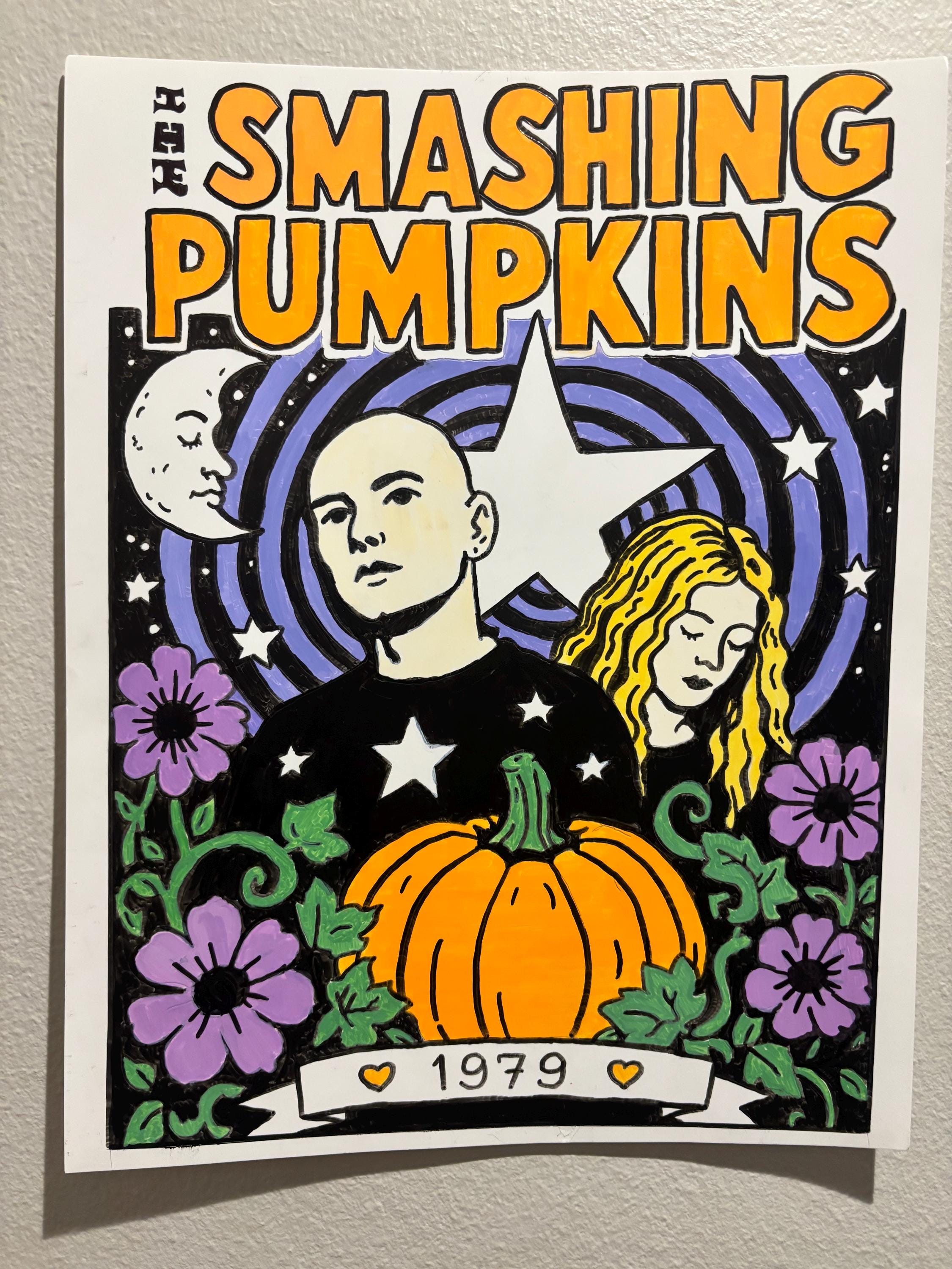 Smashing pumpkins poster - Etsy 日本