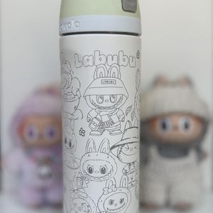 新品 Owala FreeSip LABUBU コラボ水筒 32ozポップマート Labubu Owala Bottle - Etsy