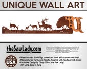 Deer in the forest - Metal Saw Wall Art Gift for Nature Art Lovers - for cabin or home