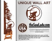 Werewolf Howling at the Moon - Metal Saw Wall Art Gift for Horror Fans, Rustic - Made to Order