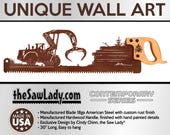 Logging Skidder - Metal Saw Wall Art for Lumberjack, Forestry, Arborists - Made To Order