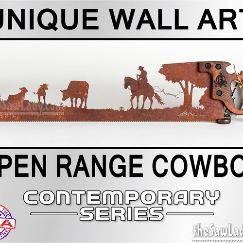 Cowgirl Up Western Metal Wall Art 12" x 10" 
